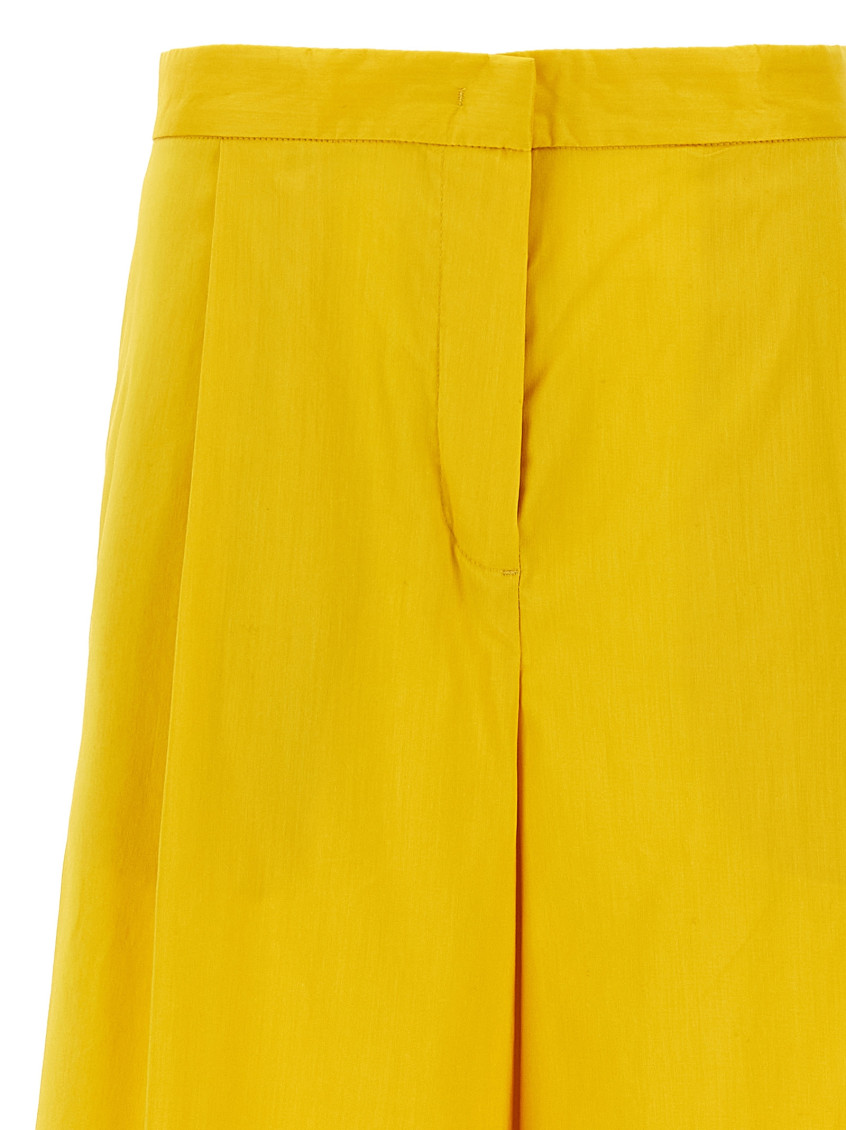 Fabiana Filippi Yellow Cotton trousers for Women Online USA