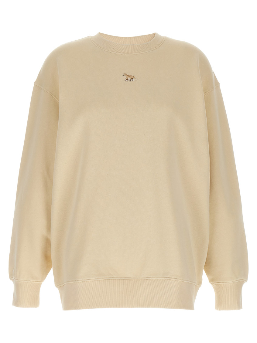 Shop Maison Kitsuné Beige Baby Fox Sweatshirt