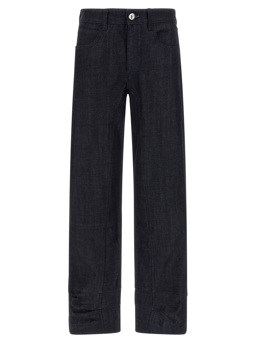 Jil Sander Denim Jeans With Back Pocket And Belt Loops In Black