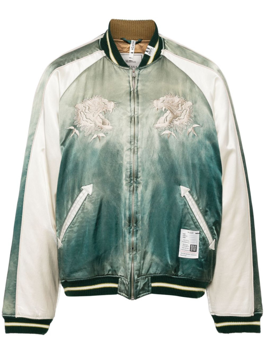 MAISON YASUHIRO GREEN SOUVENIR JACKET