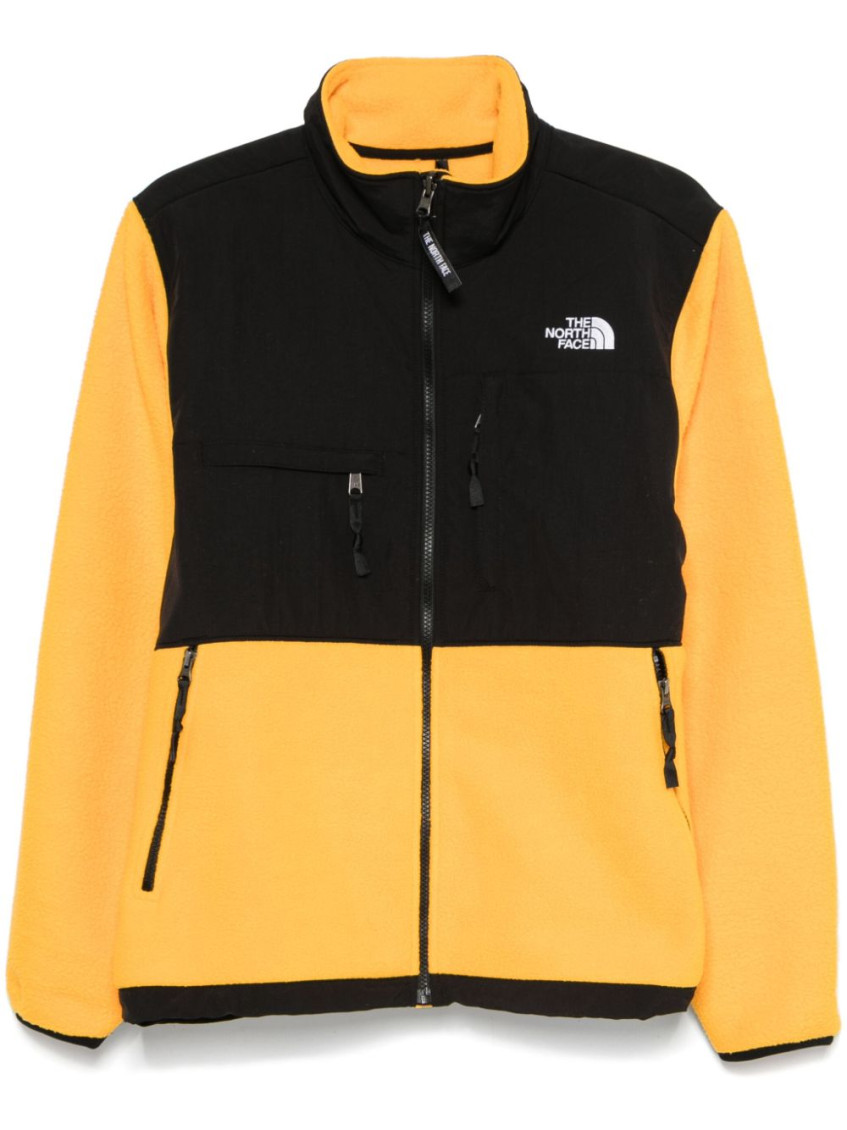 The North Face Trimmed Fleece Neck Panelled Zip Pockets In Golden
