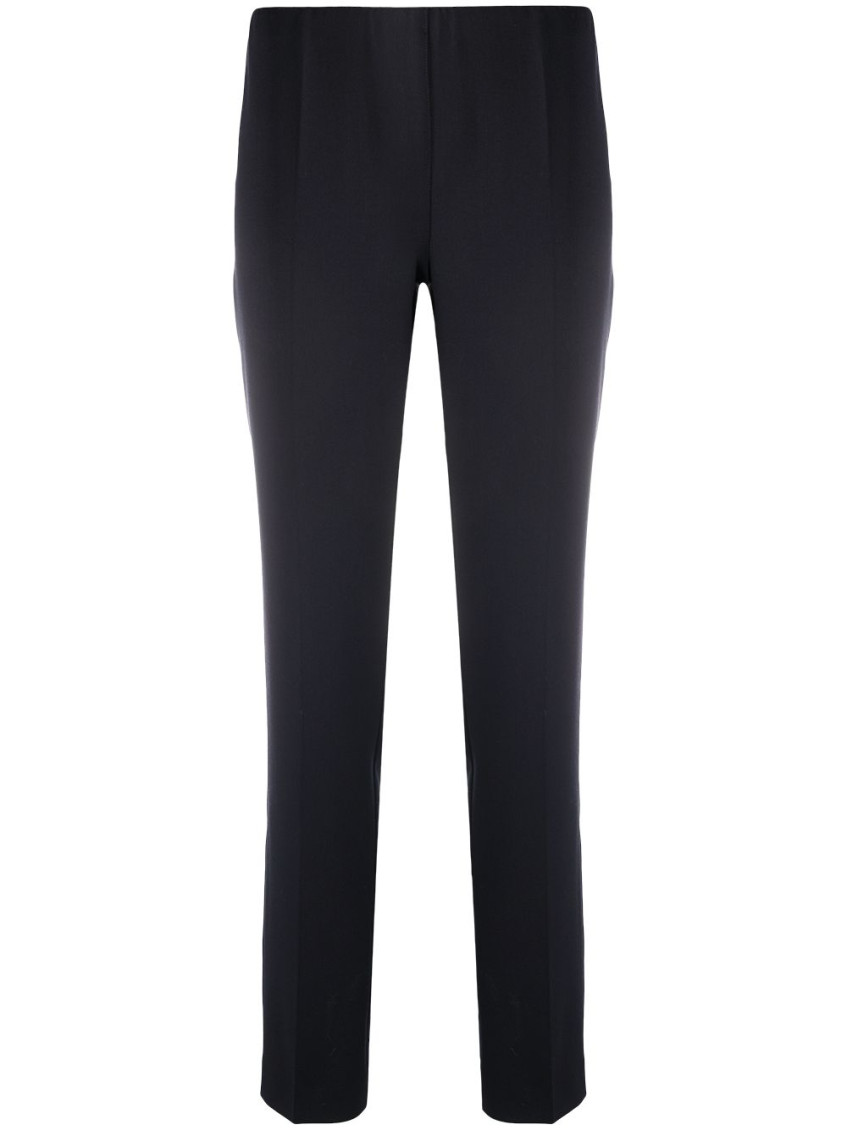 P.a.r.o.s.h Tapered Leg Trousers Sophisticated Twist In Dark Blue