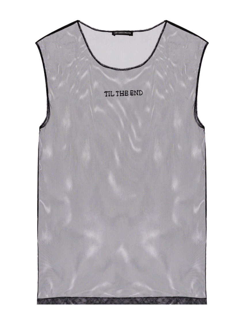 Ann Demeulemeester Black Till The End Sleeveless Top In Black