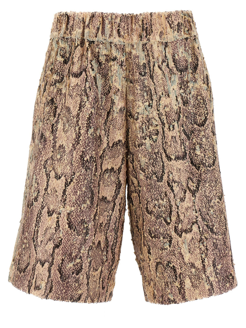Shop Dries Van Noten Multicolor Pomy Bermuda Shorts