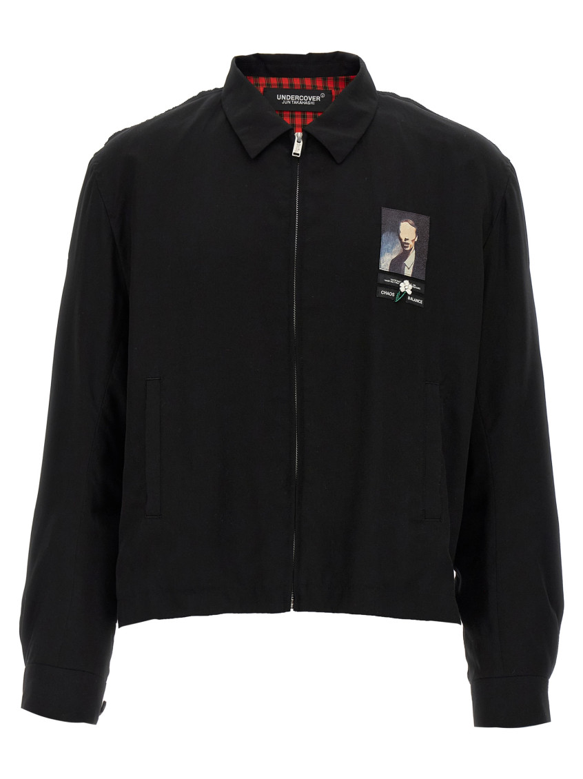 Undercover 'uc1e4203-2' Collar Design Patch Jacket In Black