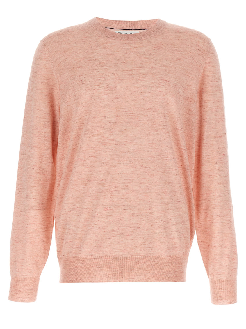 Brunello Cucinelli Melange Effect Sweater Sweaters And Cardigans Pink In Pink
