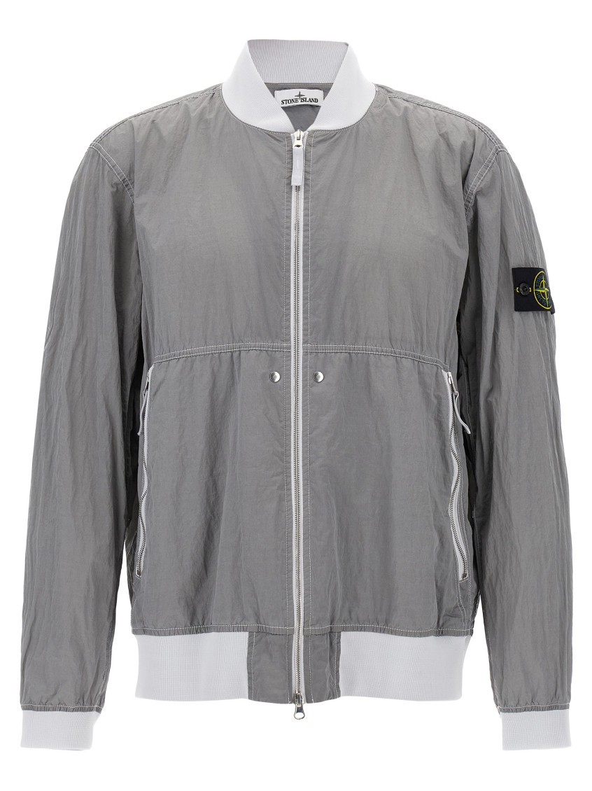 Stone Island Nylon Metal Watro Bomber In Grey