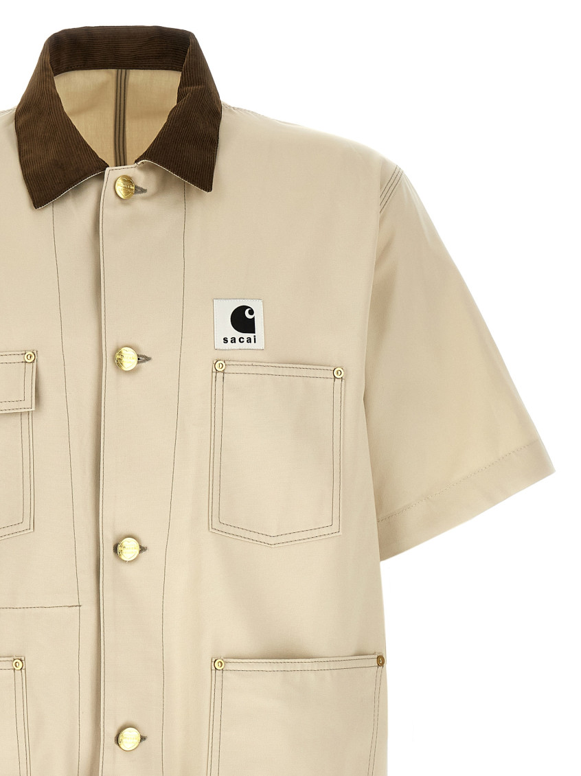 Sacai Beige Sacai X Carhartt Wip Duck Shirt for Men Online India