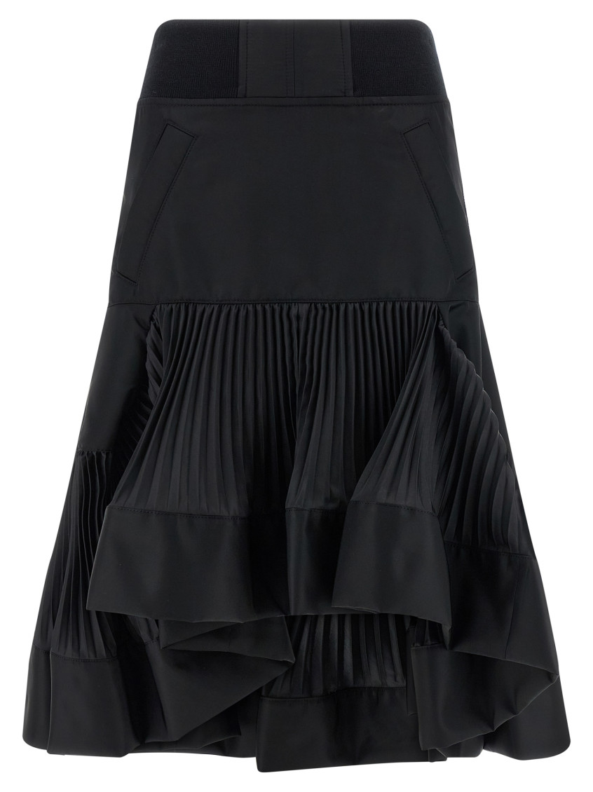 【美品】sacai pleats skirt 2021SS Sacai Black Pleated Insert Skirt for Women Online India at Darveys.com