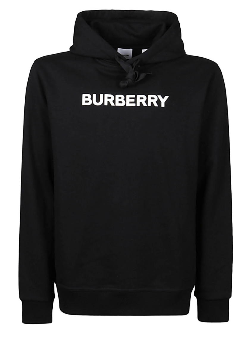 Burberry Black Logoed Hoodie for Men Online India at Darveys