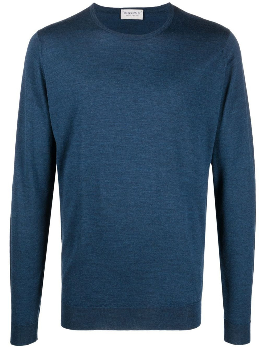 John Smedley Marcus Extra Fine Merino Wool Jumper Clothing In Dark Blue