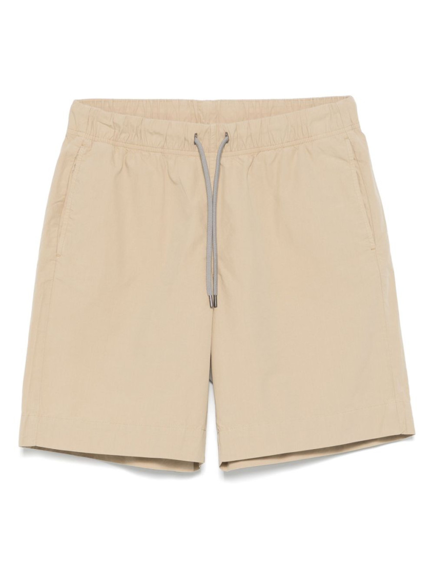 Paul Smith Relaxed-fit Beige Shorts With Drawstring Fastening In Brown