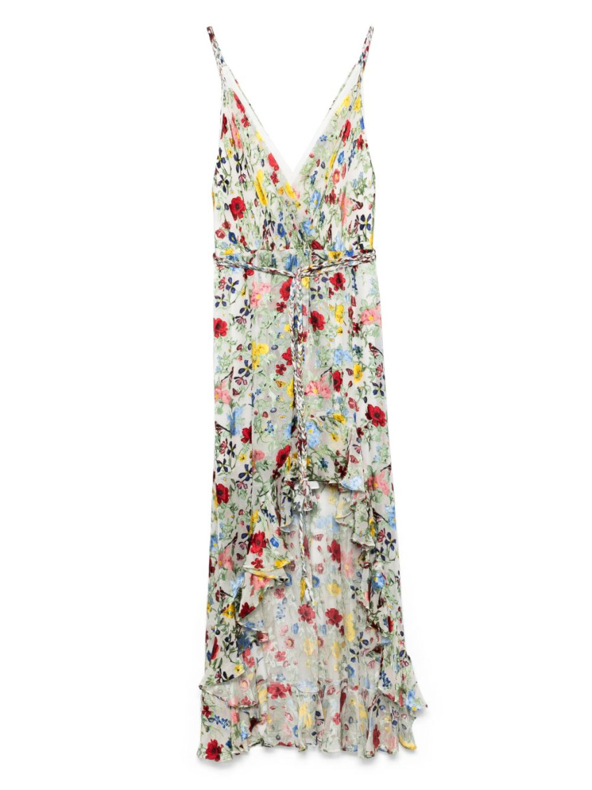 Alice And Olivia Alice + Olivia Tara Printed Long Dress