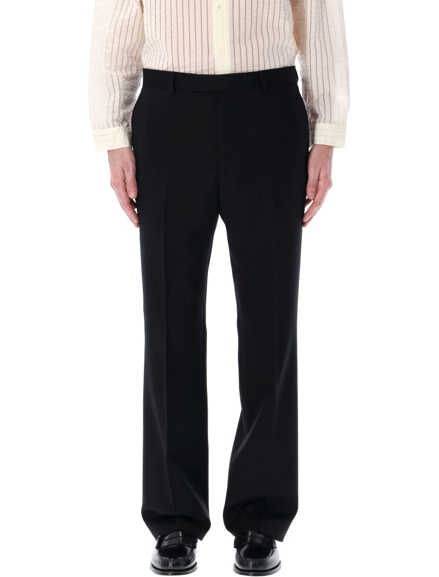 Hello Sunflower Black Straight Trousers