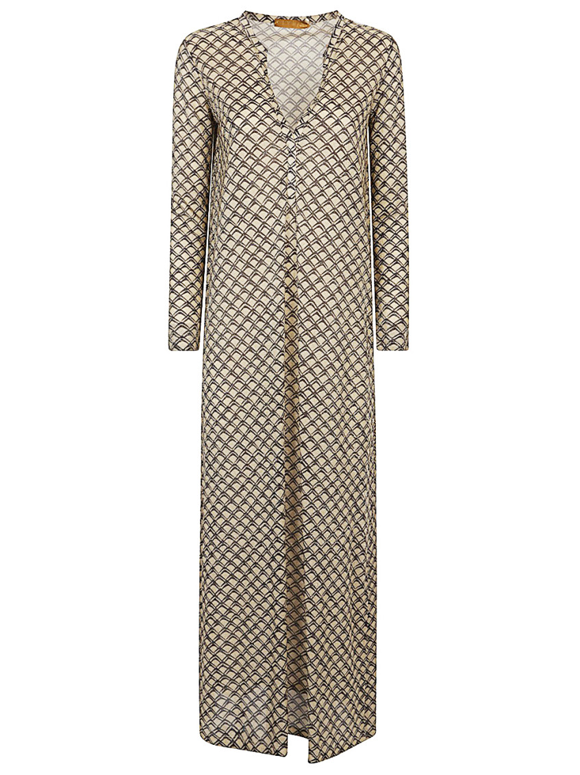 Siyu Multicolor Printed Long Dress