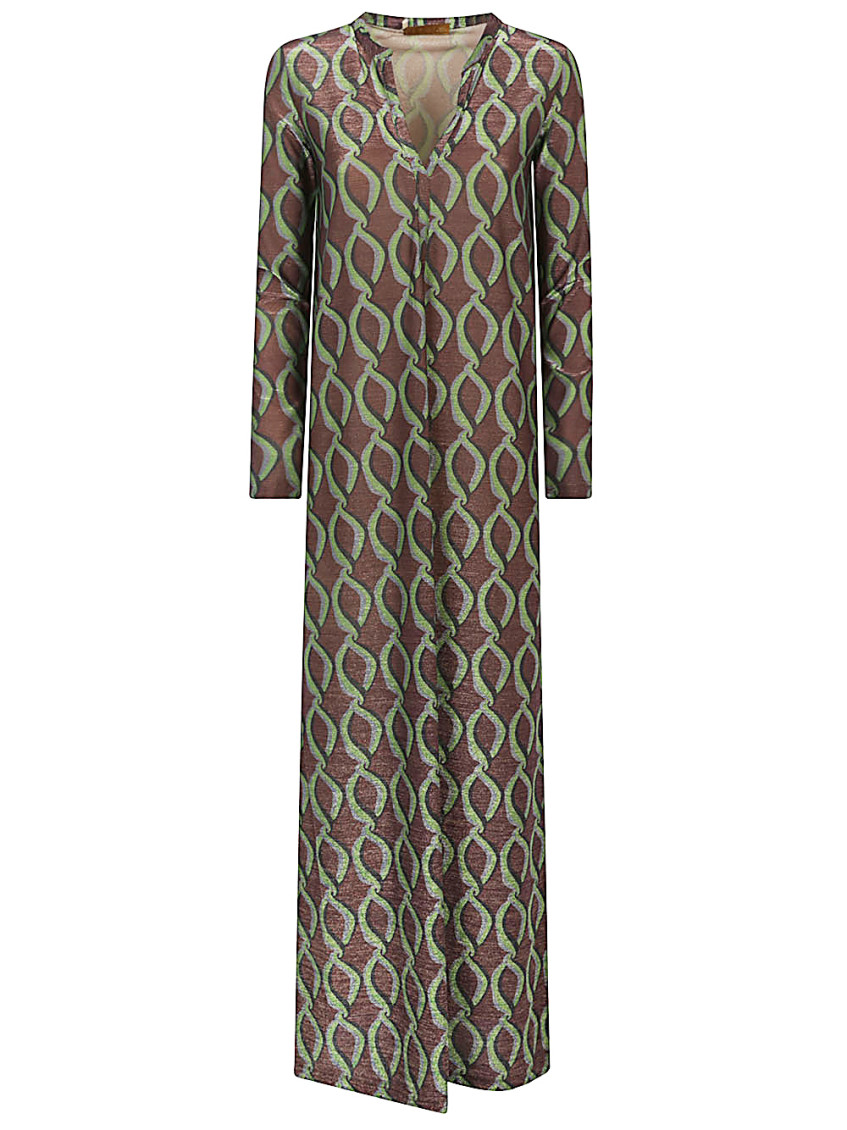 Siyu Multicolor Printed Long Dress