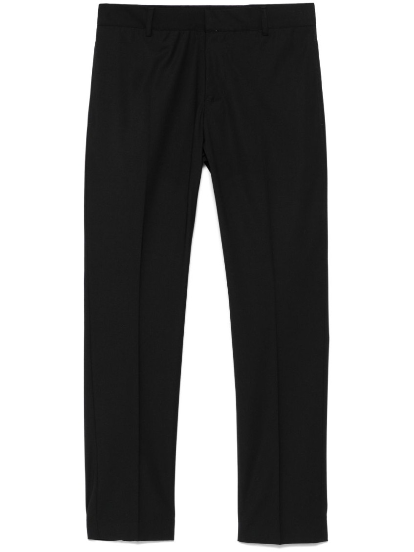 Shop Daniele Alessandrini Black Straight Pant