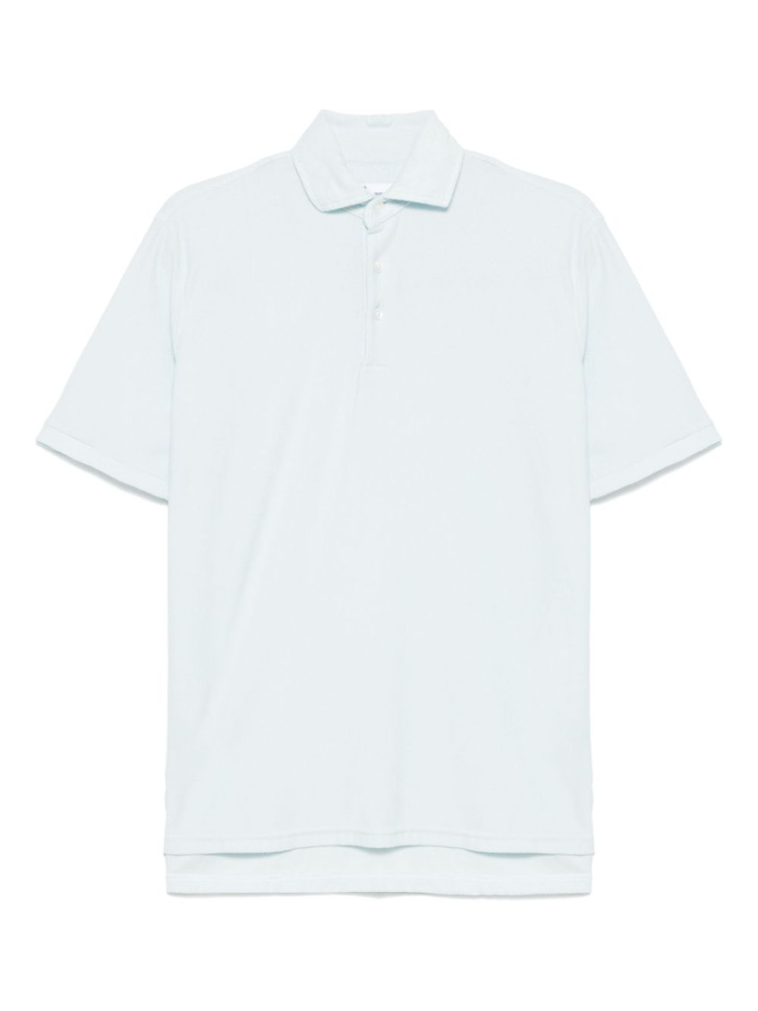 Doppia Light Blue Short Sleeve Polo