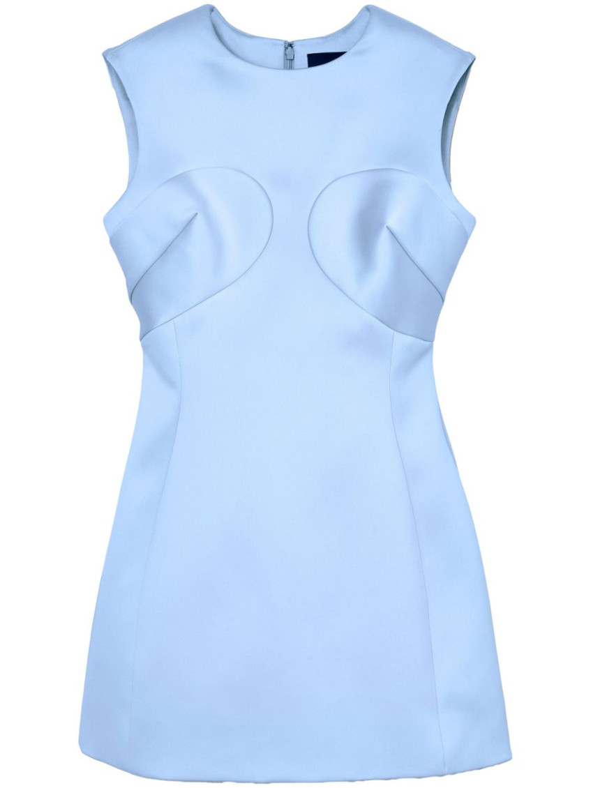 Marc Jacobs Sky Blue Satin Midi Dress
