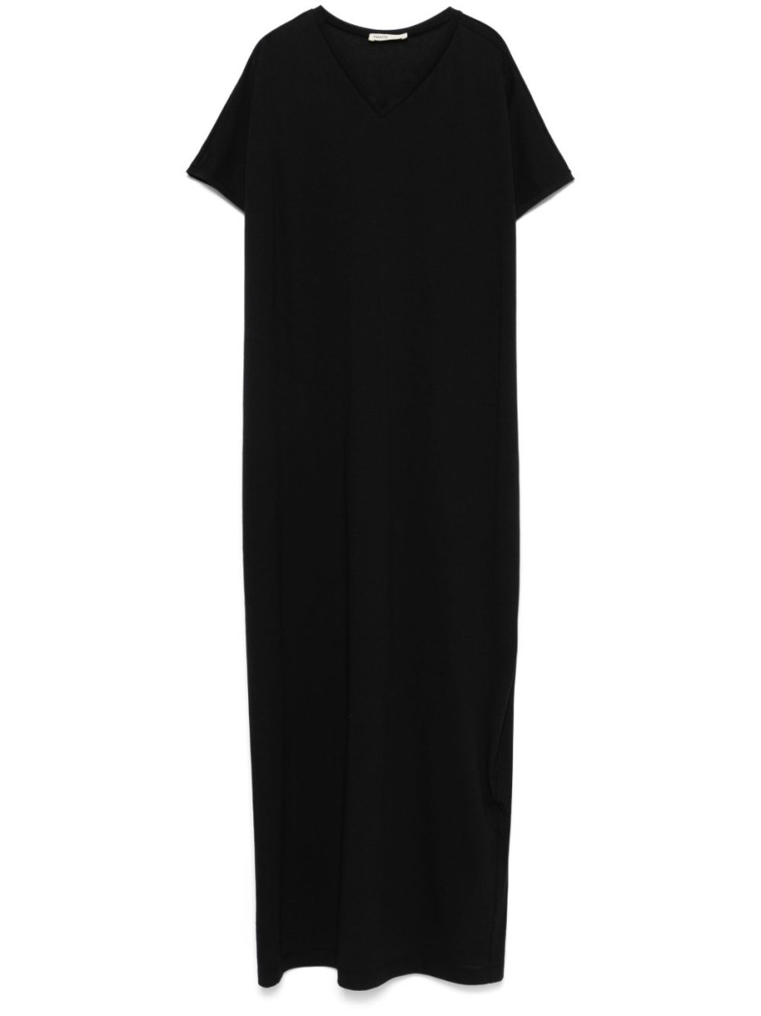 Khaite Black Verda Cotton Long Dress