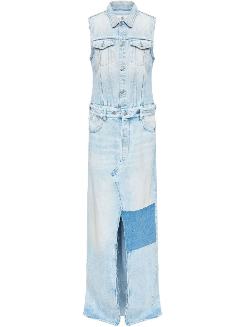 Mm6 Maison Margiela Maxi Dresses Patchwork Detail