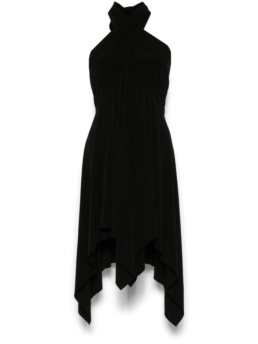 Norma Kamali Black Convertible Mini Dress