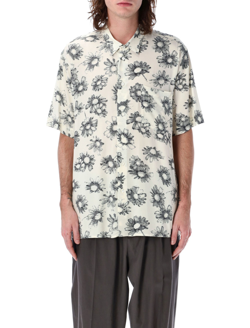 Magliano Matrix Print Viscose Bowling Shirt