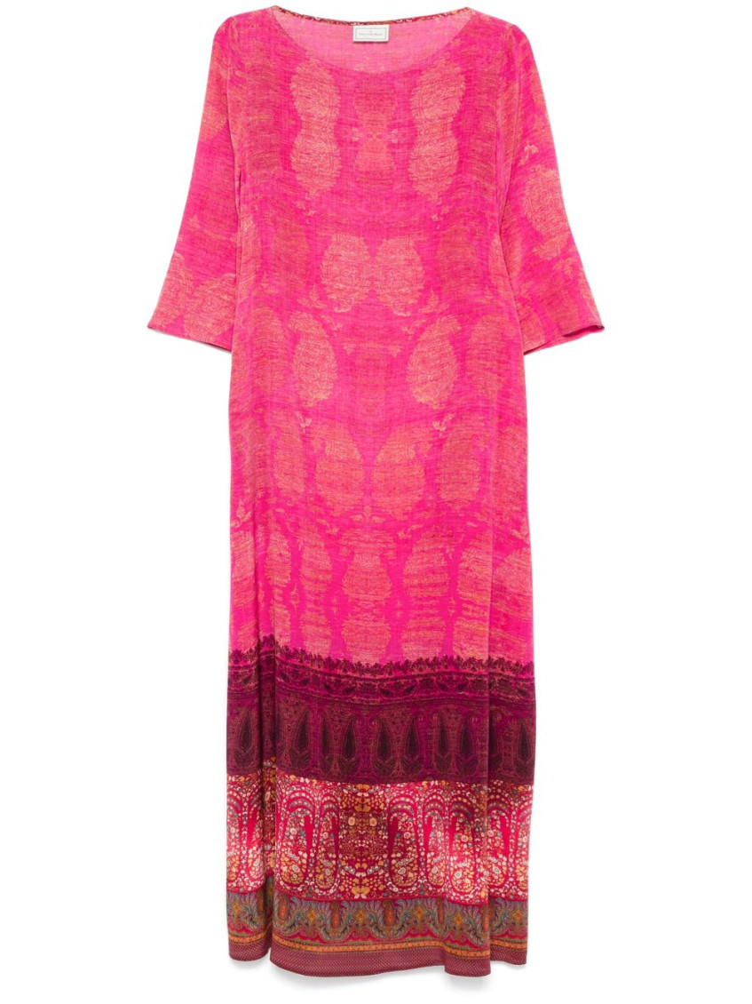 Pierre-louis Mascia Pierre Louis Mascia Printed Silk Maxi Dress