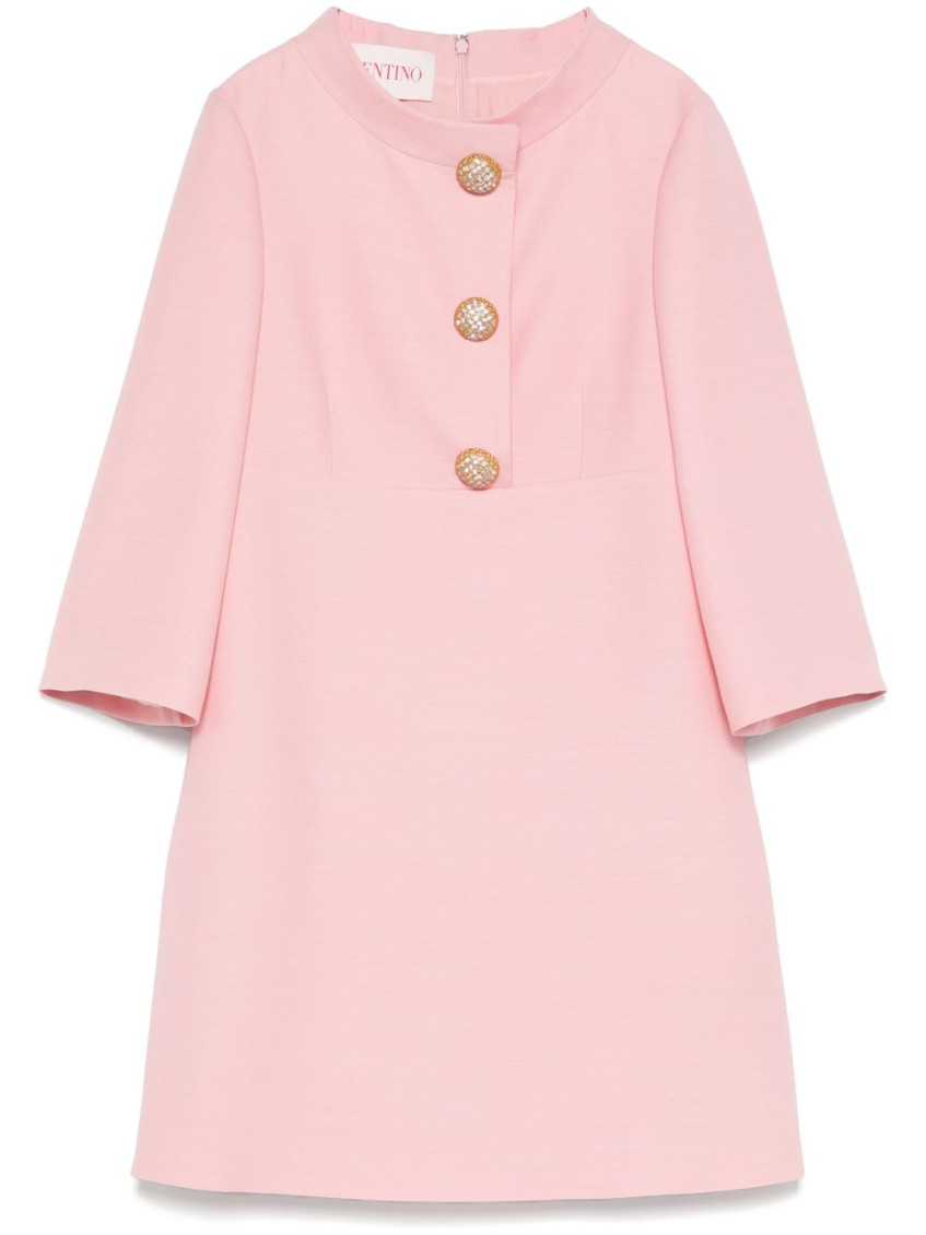 Valentino Women Wool And Silk Short Dress
