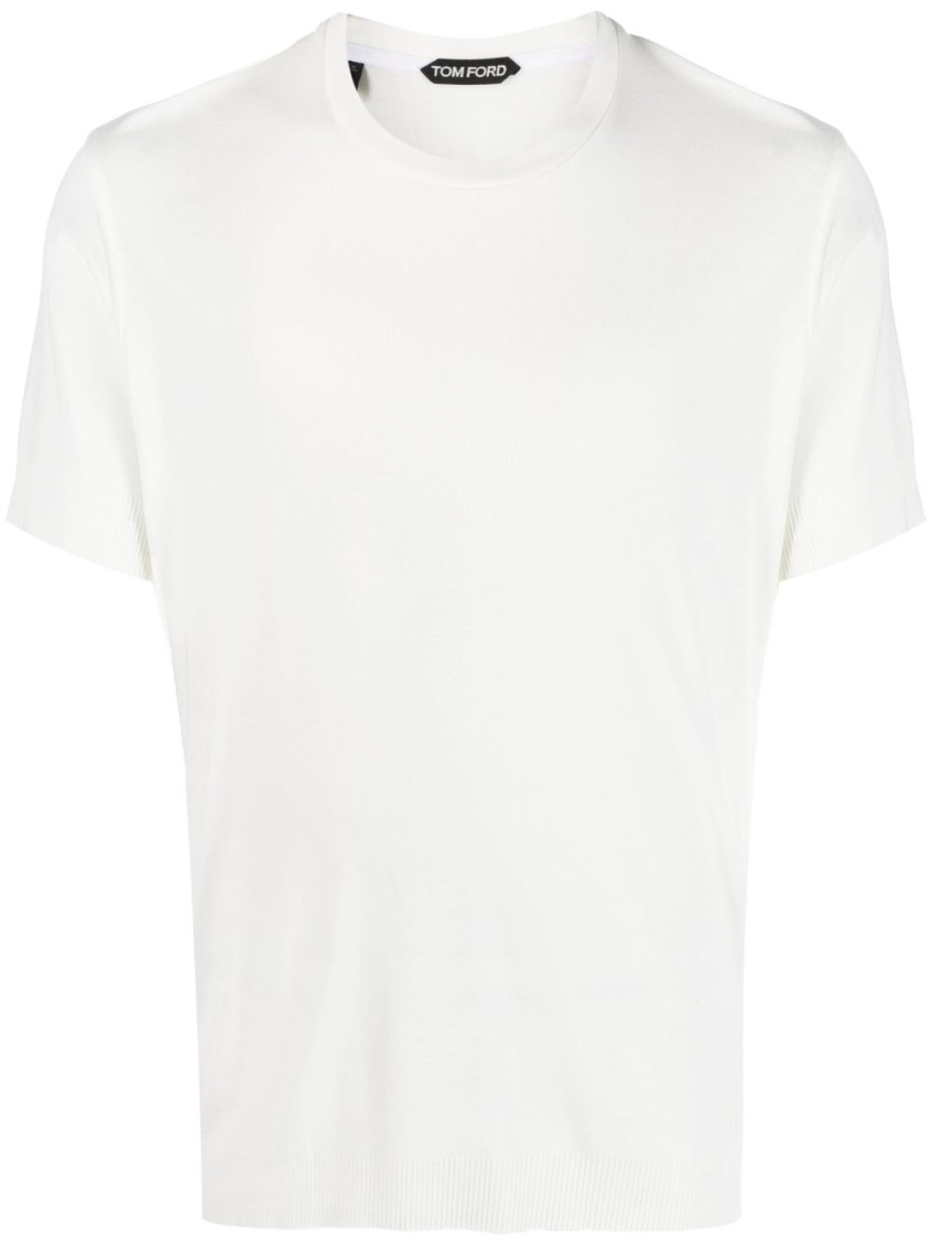 Shop Tom Ford White Cotton T-shirt