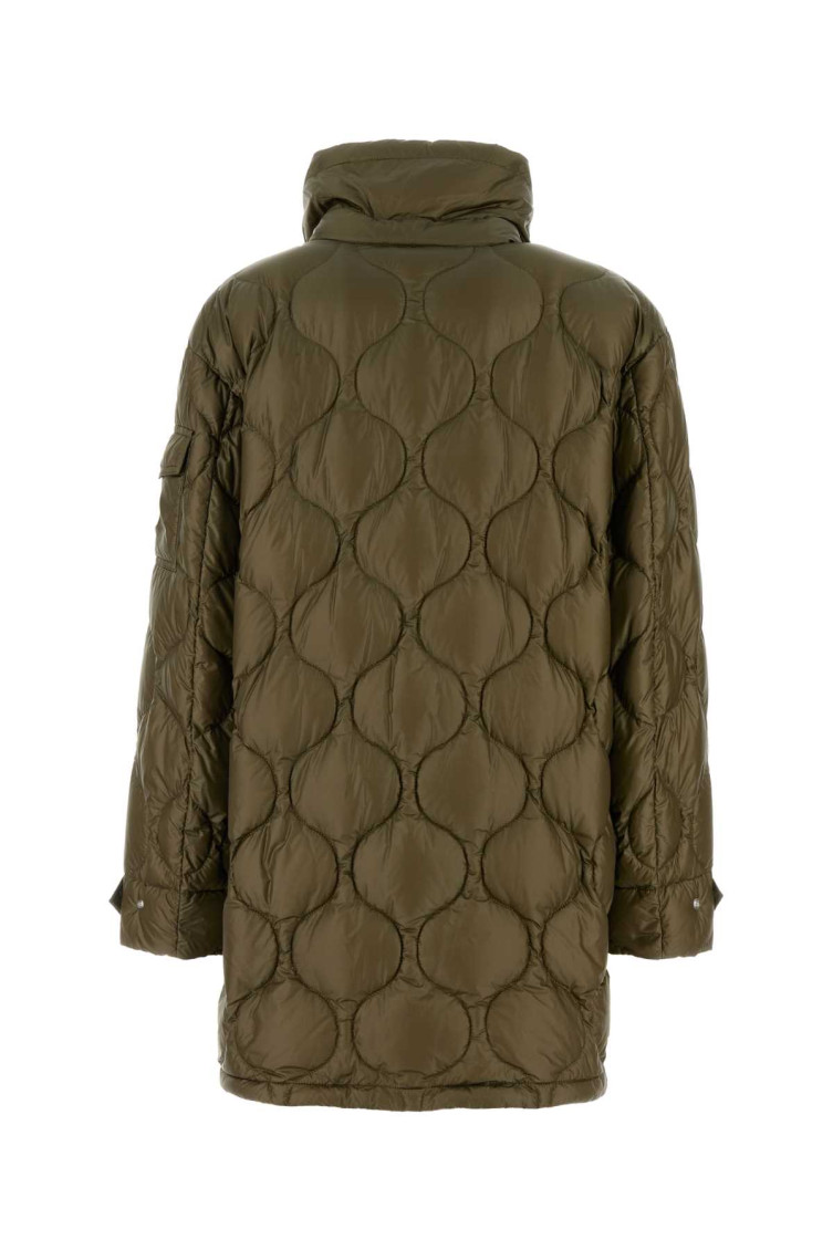 【関税&送料込】Moncler Olive Green Nylon Lombi Down Jacket Moncler Olive Green Nylon Lombi Down Jacket for Women Online