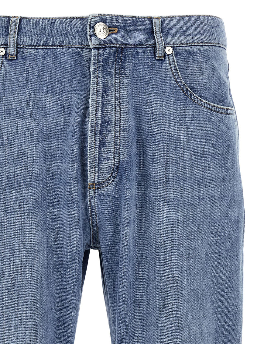 Brunello Cucinelli Light Blue Denim jeans for Men Online USA