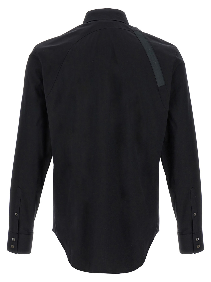 Alexander McQueen Black Stretch Harness Shirt for Men Online India