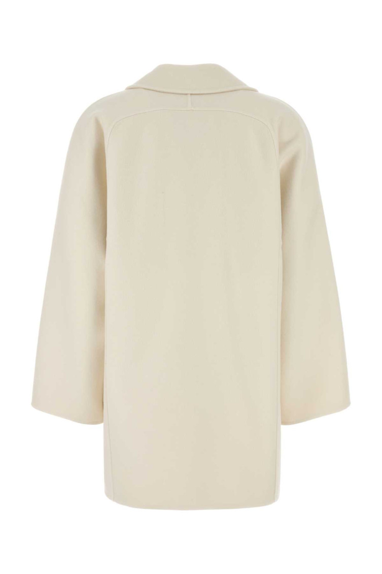 Max Mara Ivory wool blend Orma coat for Women Online USA at