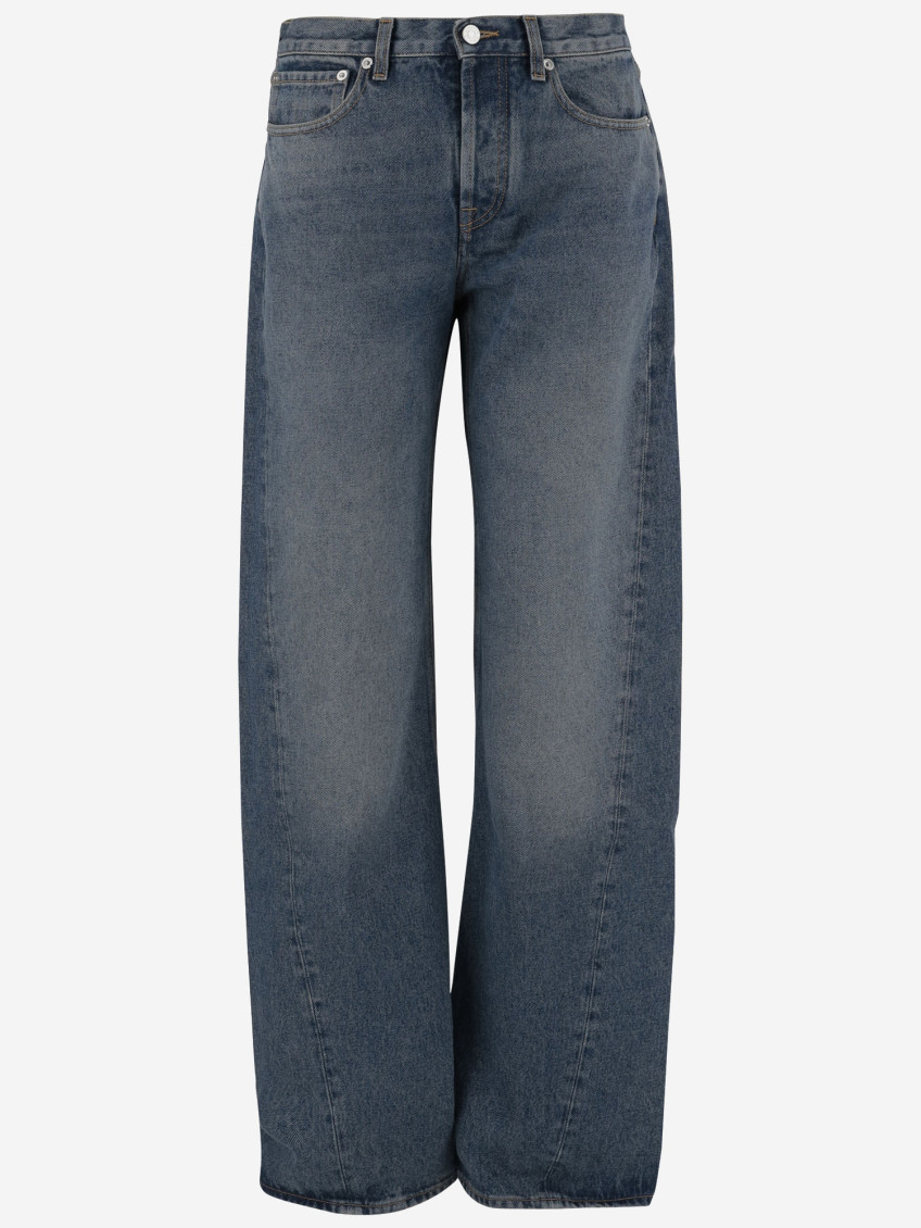 デニム・ジーパン Armarium Washed Denim Jeans With Classic Five-Pocket Design Armarium Washed Denim Jeans With Classic Five-pocket Design