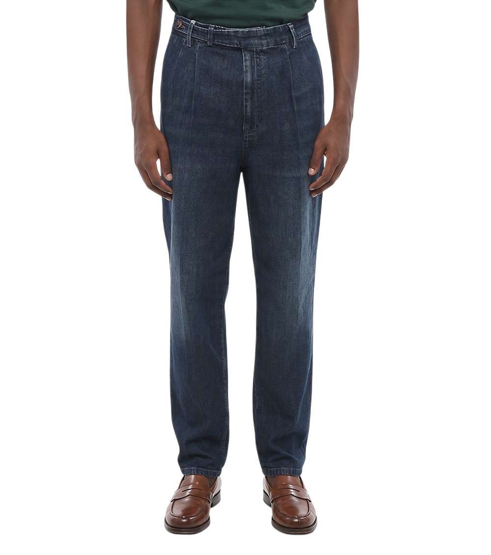 Brunello Cucinelli Blue Regular High Rise Jeans