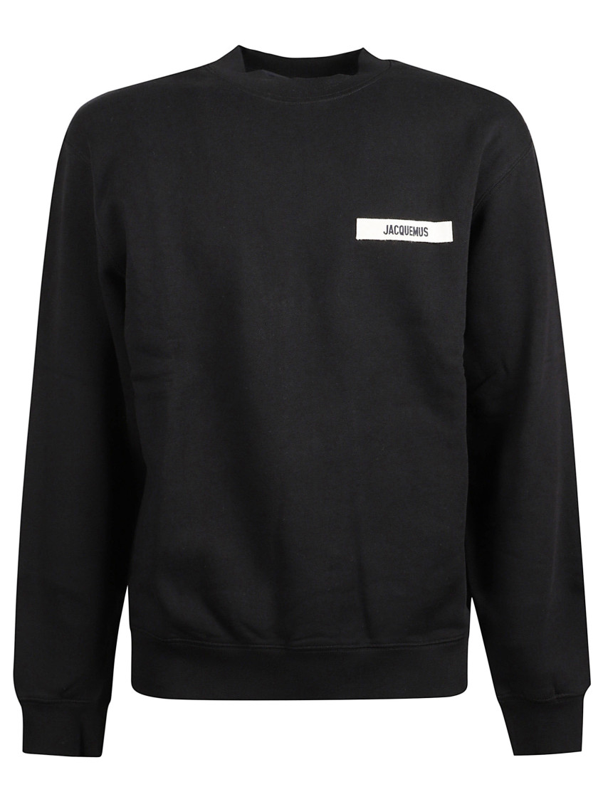 Jacquemus Le Sweatshirt Gros Grain Sweatshirt In Black