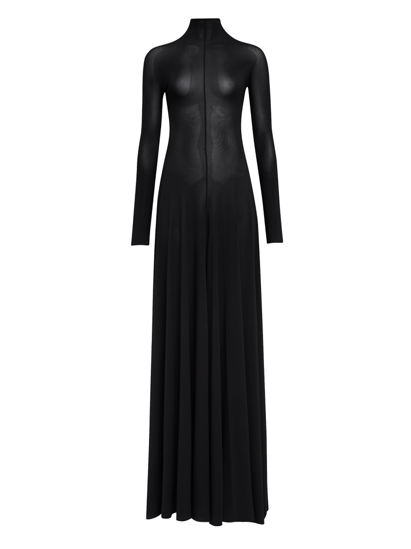 Alaïa Black Long Dress In Black