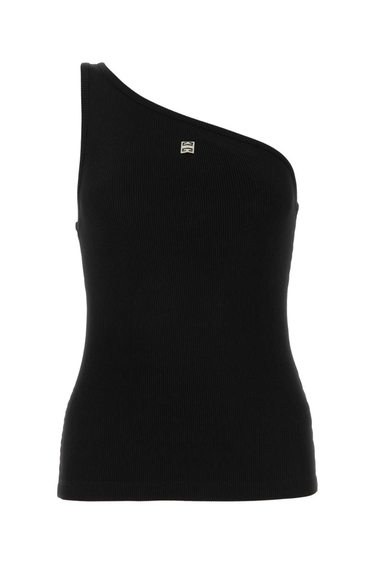 Givenchy Black Stretch Viscose Blend Top In Black