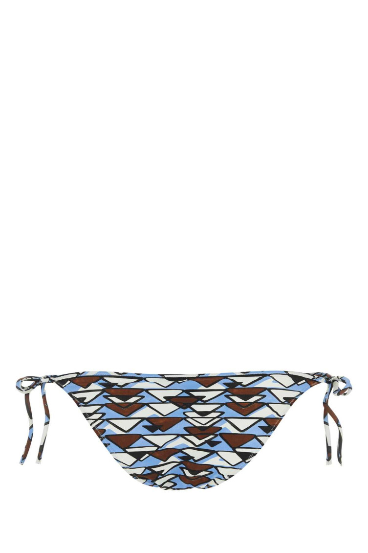ビキニ PRADA Printed stretch nylon bikini bottom Prada MultiColor Printed Nylon Bikini Bottom for Women