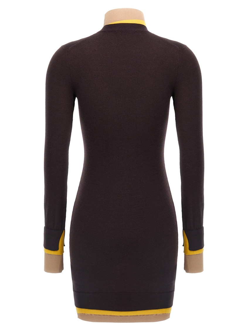 ワンピース FENDI WOOL KNITTED DRESS Shop Women's Designer Wool Dresses | FENDI US