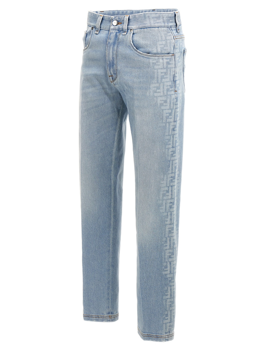 【送料&関税込】Fendi Light Denim Jeans With Embroidery Fendi Denim Logo Yes Love Jeans Sz 36 – Wopsters Closet
