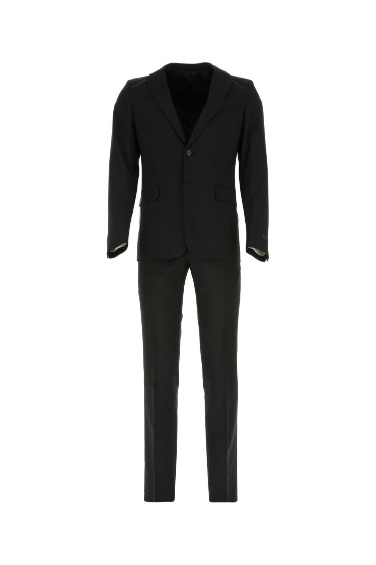 Prada Men's Wool Blend Suit In Black