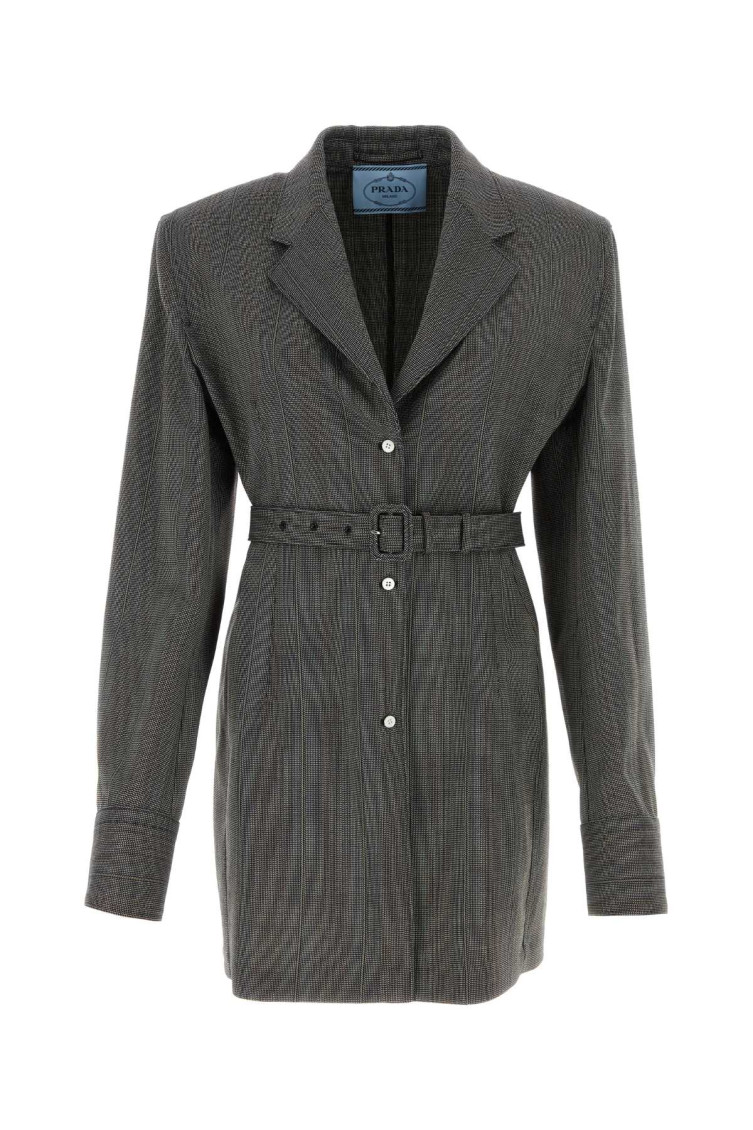 Prada Women's Multicolor Wool Blazer | Size It 40 | P564ohsooo14xi Color F0170 In Multicolor