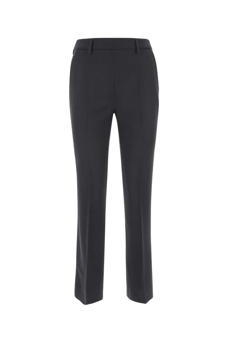 Shop Prada Midnight Blue Wool Cigarette Pant