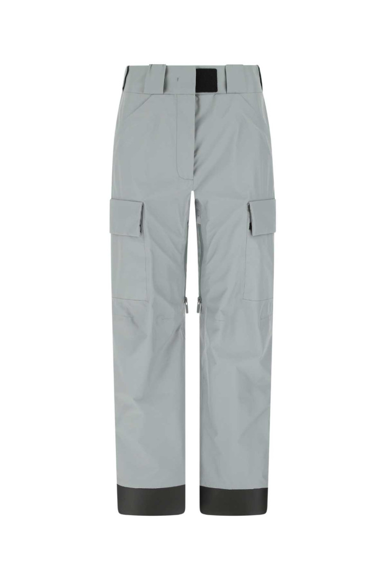 Prada Goretex Tech Pants With Logoed Hems In Gray