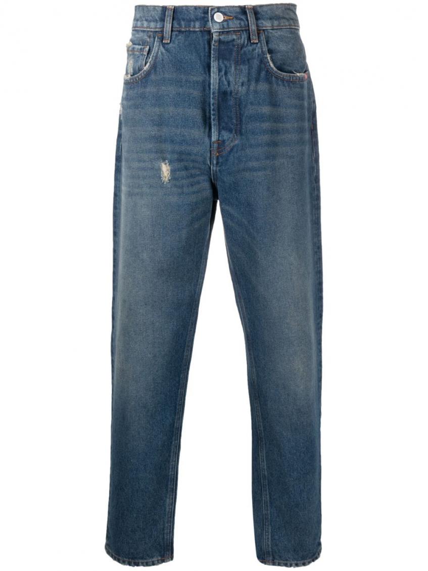 Amish Blue Jeremiah Tapered Jeans for Men Online India at