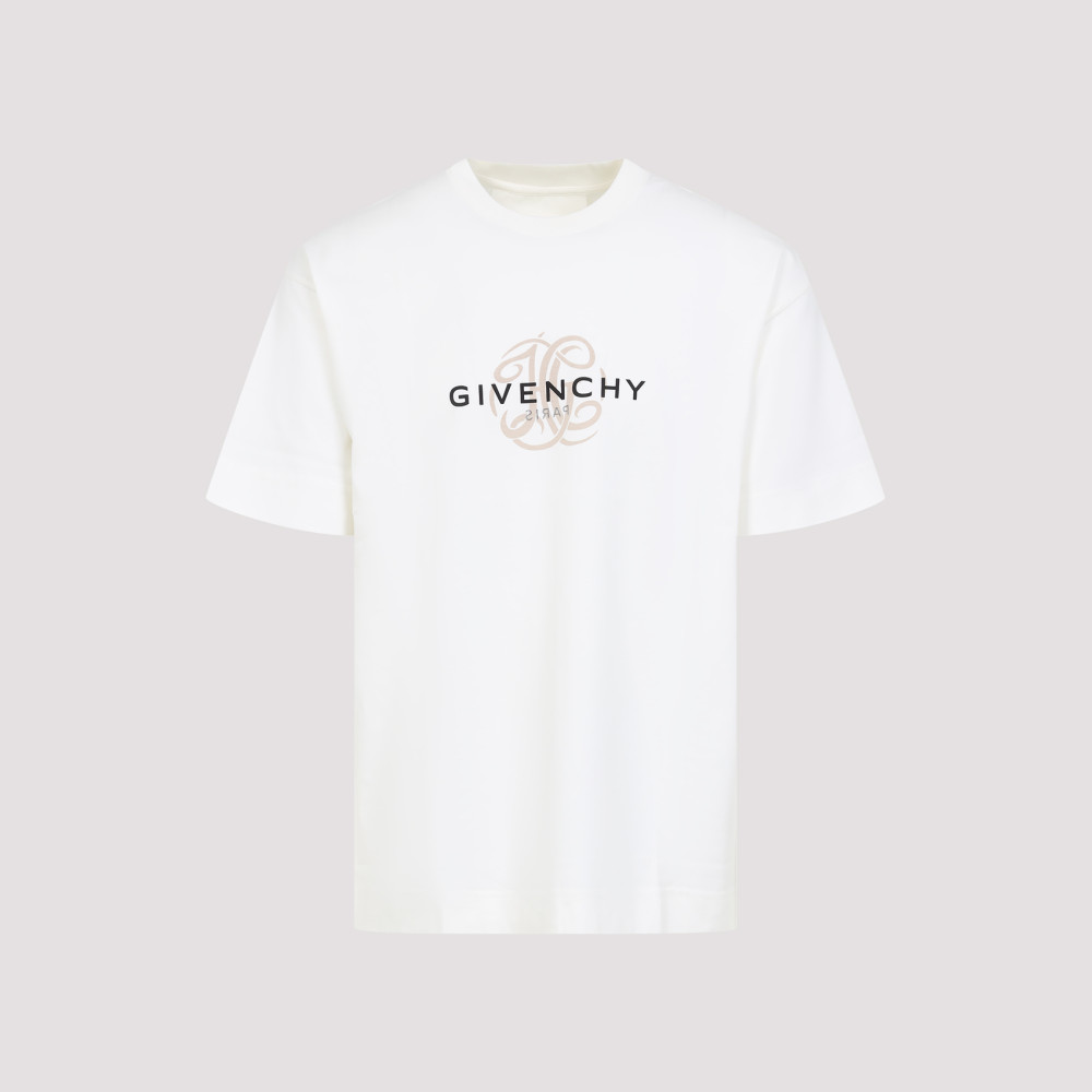 Shop Givenchy White Logo T-shirt