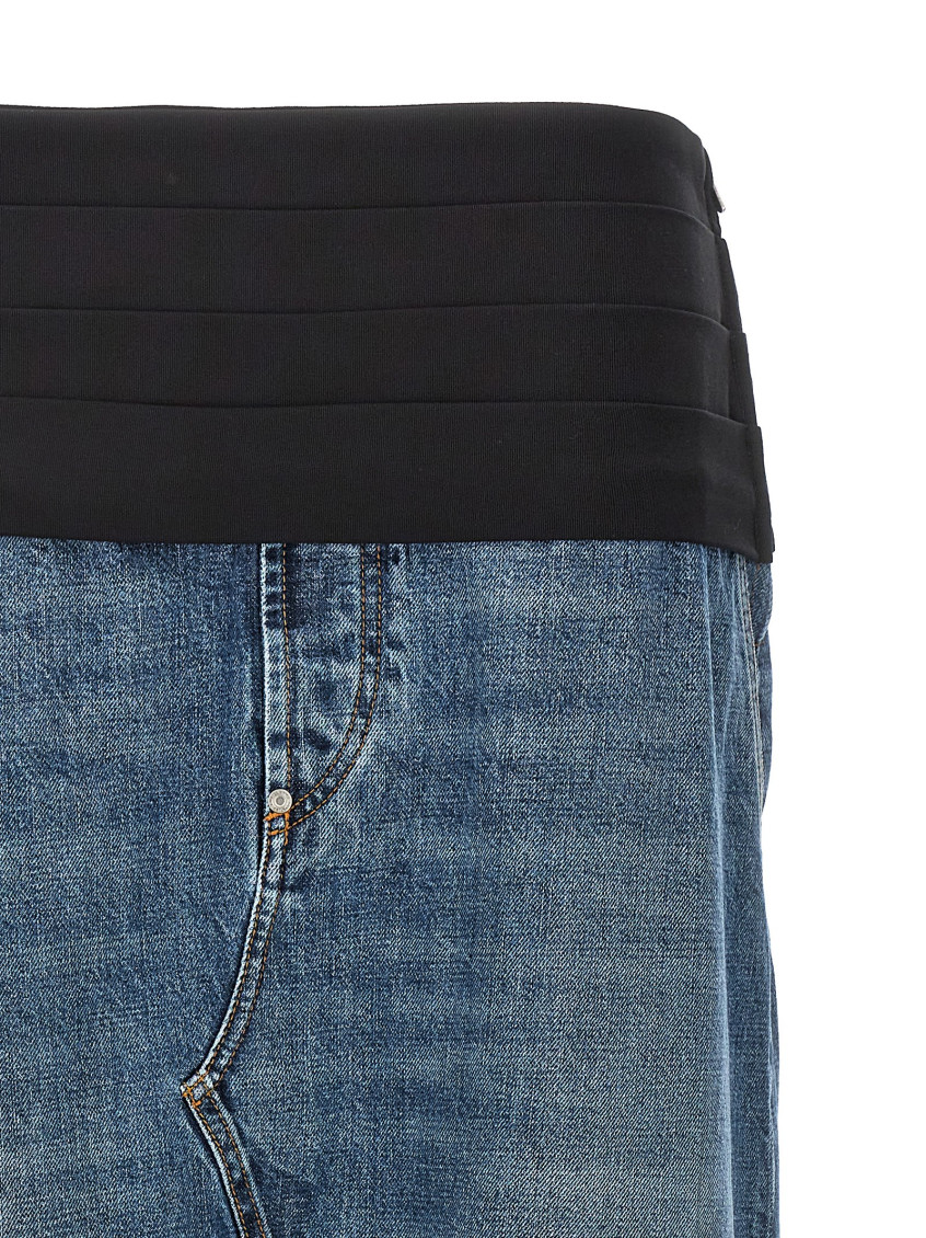スカート STELLA MCCARTNEY Tuxedo band skirt Blue Stella McCartney Blue Tuxedo skirt for Women Online USA at