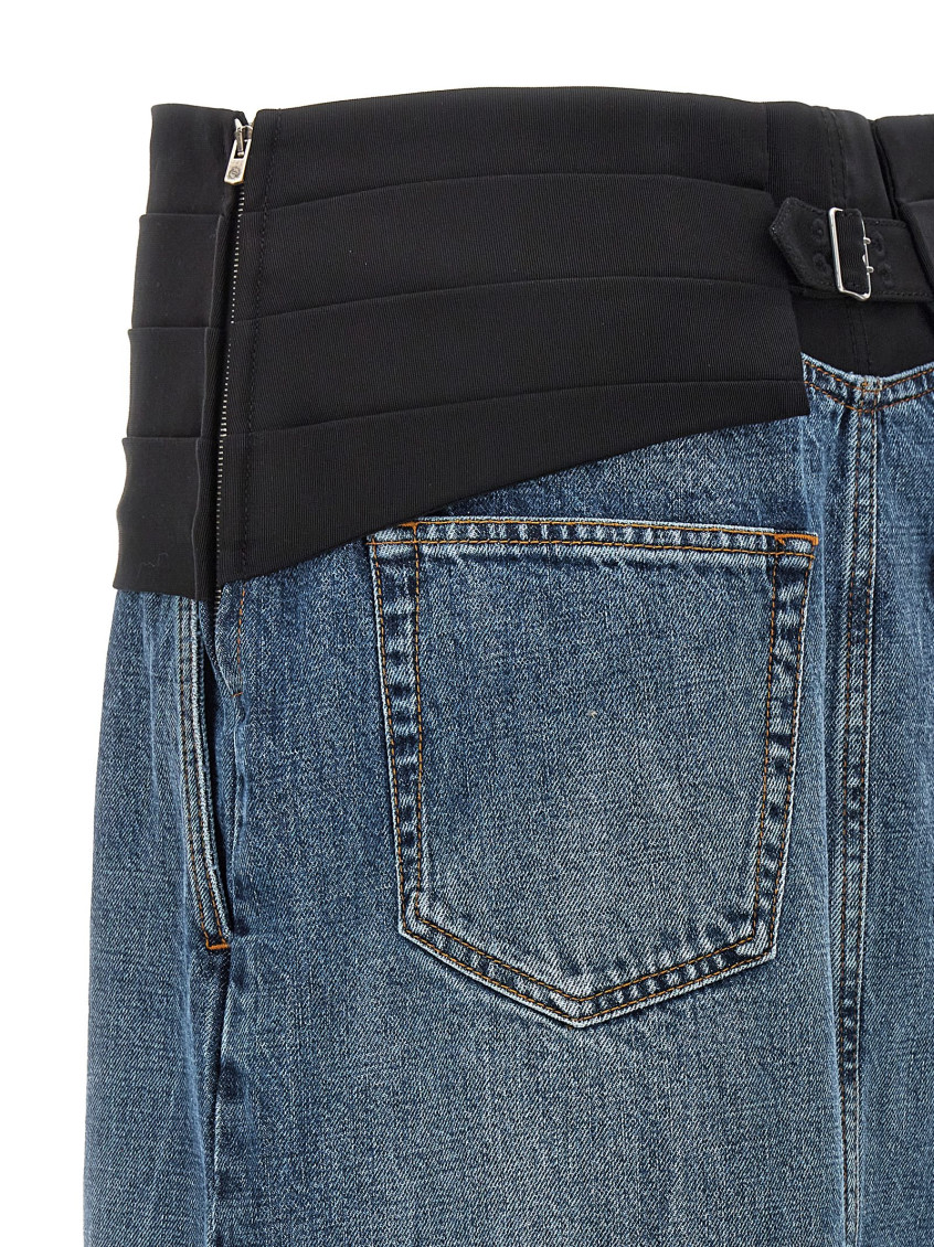 スカート STELLA MCCARTNEY Tuxedo band skirt Blue Stella McCartney Tuxedo Band Skirt – BALTINI